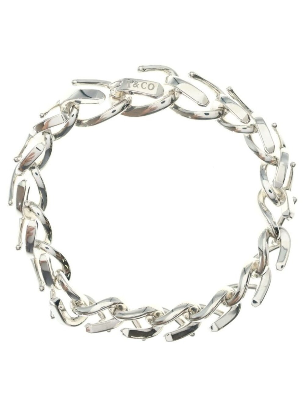 Tiffany & Co Forge Small Link Silver Bracelet